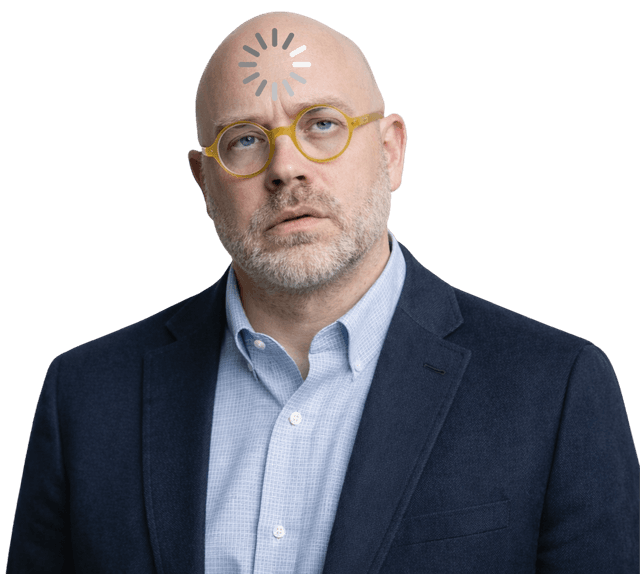 A listener experiencing the blank stare moment